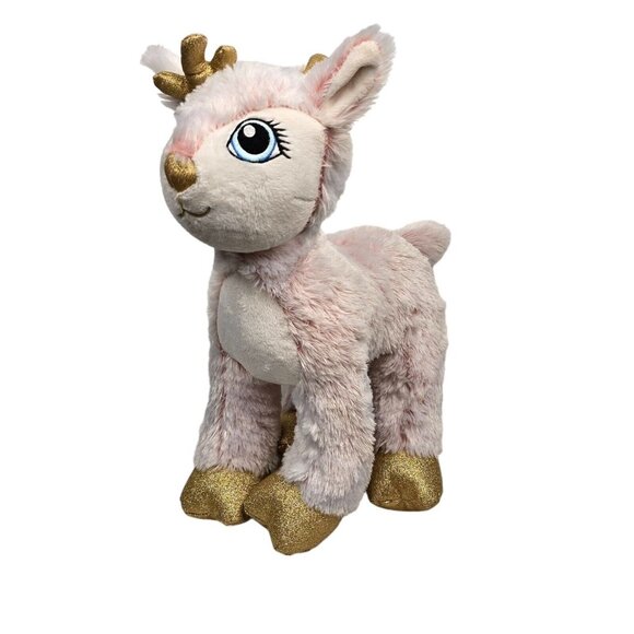 Build a Bear Workshop Reindeer Pink 2021 Merry Mission Plush Stuffed Animal Toy - Picture 2 of 16